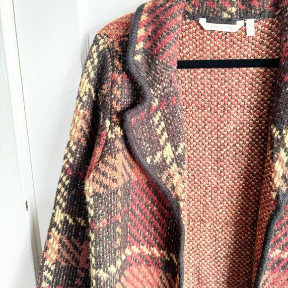 Soft Surroundings Collared Open Cardigan Coat Jacket Sweater Knit Long Sleeves S - Picture 4 of 13